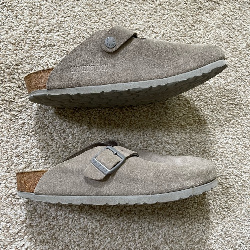 Stone Coin Boston Clog Birkenstock Size 37